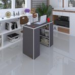 Kenzlife bilgisayar çalışma masası venüs gri ofis sekreter laptop - Beyaz - 75x170x60