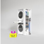 Kenzlife çamaşır-kurutma makinesi dolabı bacce sağ byz 187*090*60 çekmeceli + tekli duvar rafı hediye