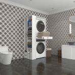 Kenzlife Camasir-Kurutma Makinesi Dolabi Bacce Sol Byz 187*090*60 Cekmeceli Banyo