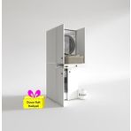 Kenzlife çamaşır-kurutma makinesi dolabı el kindi byz 187*070*60 çekmeceli kapaklı + tekli duvar rafı hediye