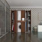 Kenzlife Camasir-Kurutma Makinesi Dolabi Ve Giysi Dolabi Cekmeceli Ebuzer Sag Raf Cvz 187*170*120 Banyo
