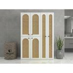 Kenzlife Çamaşır-Kurutma Makinesi Dolabı Yaromira Sol Mat Beyaz 180*120*64 Hazeran Oval Kapak Mdf Gövde