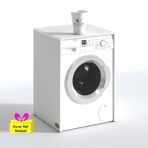 Kenzlife Çamaşır&Kurutma Makinesi Dolabı Büyük Boy Afanasi Byz 100*80*70 Banyo Arkalıksız + Tekli Duvar Rafı Hediyeli