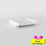 Kenzlife çamaşır&kurutma makinesi dolabı hedeon byz 015*80*70 banyo aparatı arkalıksız büyük boy xlarge + tekli duvar ra