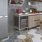 Kenzlife Esena Mono3 Crd 89-81x60x56 Fırın Ocak Dolabı Ayarlı Ayaklı Üstü Kapalı Cordoba Ankastre Modülü Kabini
