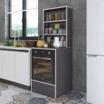 Kenzlife Esmacan Gri 165x60x56 Mutfak Dolabı