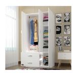Kenzlife Fesleğen 3 Kapılı 2 Çekmeceli Fesleğen 180x120x52 cm Gardrop