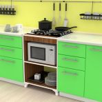 Kenzlife Figen Ceviz 85x60x57 cm Mutfak Dolabı