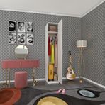 Kenzlife Gardırop 1 Kapılı Öğrenci Dolabı Tek Kapı Kasımpatı Beyaz 180x35x42 Beyaz Gardolap Dolap Ofis