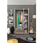 Kenzlife Gardirop 3 Kapili Kapakli 2 Cekmeceli Manolya Crd 173*90*42 Gardolap Dolap Ofis