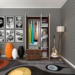 Kenzlife Gardırop 3 Kapılı Kapaklı 2 Çekmeceli Manolya Cvz 173*90*42 Gardolap Dolap Ofis Beyaz