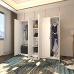 Kenzlife Gardırop 5 Kapılı Horozibiği 180X200x52 Byz Xlarge Kapaklı Gardolap Dolap