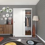 Kenzlife Gardırop Sürgülü Kapaklı Kapılı Karanfil120 Byz Gardolap Dolap Teşhir