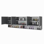 Kenzlife General Gri 60x150x32 cm Mutfak ve Banyo Dolabı