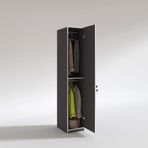 Kenzlife Günebakan 180x35x42 cm Tek Kapılı Kilitli Gri Gardırop