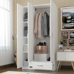 Kenzlife Hanımeli 180x120x52 cm 3 Kapılı 1 Çekmeceli Gardrop