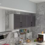 Kenzlife Havuç 90 Gri Mod 2 90x160x32 Mebran Kapak Suntalam Gövde Hazır Mutfak Dolabı