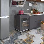 Kenzlife Haya Busa3 85x60x56 cm Ayarlı Ayaklı Üstten Gri Fırın Ocak Dolabı