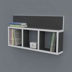 Kenzlife Hayal 030*060*20 Gri Duvar Rafı Kitaplık