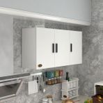 Kenzlife hazır mutfak dirca32 byz 060*120*32 mutfak banyo dolabı kapaklı raflı - Beyaz