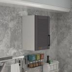 Kenzlife Hazır Mutfak Dolabı Bamya60 Gri Mod2 60X040x32 Mebran Kapak Suntalam Gövde