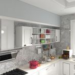 Kenzlife Hazır Mutfak Dolabı Kavun60 Byz Mod1 60*240*32 Mebran Kapak Suntalam Gövde