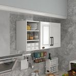 Kenzlife Hazır Mutfak Dolabı Kestane90 Byz Mod1 90*120*32 Mebran Kapak Suntalam Gövde Beyaz