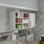 Kenzlife Hazır Mutfak Dolabı Nane90 Byz Mod1 90X120x32 Mebran Kapak Suntalam Gövde