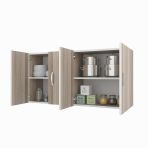 Kenzlife Hazır Mutfak Merta Crd 060*120*22 Mutfak Banyo Dolabı Kapaklı Raflı
