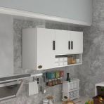 Kenzlife Hazır Mutfak Mirandus32 Byz 060X120x32 Mutfak Banyo Dolabı Kapaklı Raflı