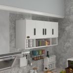 Kenzlife Hazır Mutfak Severus Byz 060*120*22 Mutfak Banyo Dolabı Kapaklı Raflı