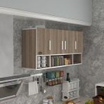 Kenzlife Hazır Mutfak Severus Crd 060*120*22 Mutfak Banyo Dolabı Kapaklı Raflı Beyaz