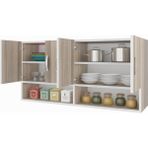Kenzlife Hazır Mutfak Vesper Crd 060*120*22 Mutfak Banyo Dolabı Kapaklı Raflı