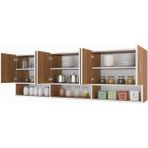 Kenzlife Hazır Mutfak Vice Cvz 060*180*22 Mutfak Banyo Dolabı Kapaklı Raflı