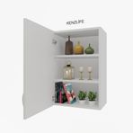 Kenzlife İrem 060.030.32 2 Raflı Kapaklı Ofis Banyo Kiler Evrak Kitaplık Mutfak Dolabı