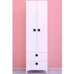 Kenzlife Kamelya Beyaz 2 Kapılı ve 2 Çekmeceli 168x50x42 CM Gardrop