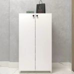 Kenzlife Kapaklı Ayakkabılık Bosnevi Mat Beyaz Suntalam 110*080*30 Yimisekiz Çift Ayakkabı Kapasitesi Arkalıksız