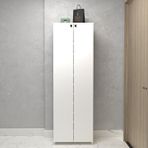Kenzlife Kapaklı Ayakkabılık Bosnevi Mat Beyaz Suntalam 183*080*30 Kırksekiz Çift Ayakkabı Kapasitesi Arkalıksız