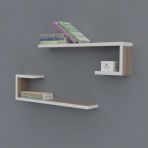 Kenzlife Kayra 015*060*20*2 Crd Duvar Rafı Kitaplık