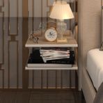 Kenzlife Kenzlife Komodin Guiseppe Crd Komidin 39 x 19 cm 2 Parça Duvara Monte Askı Aparatlı - Cordoba