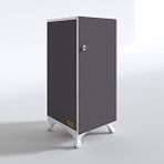 Kenzlife Kilitli Dolap Rana39 Gri 68x39x39 Banyo Dolabı Hazır Mutfak Ofis Kiler Kitaplık Evrak Ayaklı