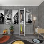 Kenzlife kilitli gardırop öğrenci dolabı tek kapılı günebakan byz 180*35*42 gri gardolap dolap ofis