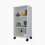 Kenzlife Kitaplık Beril 088X040x020 Byz Tekerlekli Mutfak Dolabı Banyo Ofis Ayakkabılık Kiler