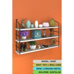Kenzlife kitaplık junzi mat cordoba suntalam 070(Y)*80(G)*15(D)3 KATLI mutfak banyo duvar rafı