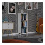 Kenzlife kitaplık süper ga 090*40*19 byz 3 katlı tek bölme ofis mutfak banyo dolabı arkalıksız