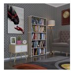 Kenzlife kitaplık süper ga 150*80*19 crd 5 katlı tek bölme çift bölme opsiyonlu ofis mutfak banyo dolabı arkalıksız