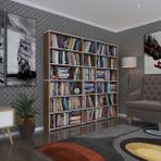 Kenzlife Kitaplik Super Ga 180*200*19 Cvz 6 Katli 3 Bolme Cift Bolme Opsiyonlu Ofis Mutfak Banyo Dolabi Arkaliksiz