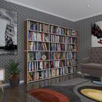 Kenzlife Kitaplik Super Ga 180*240*19 Cvz 6 Katli 3 Bolme Cift Bolme Opsiyonlu Ofis Mutfak Banyo Dolabi Arkaliksiz