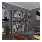 Kenzlife Kitaplik Super Ga 180*240*19 Gri 6 Katli 3 Bolme Cift Bolme Opsiyonlu Ofis Mutfak Banyo Dolabi Arkaliksiz