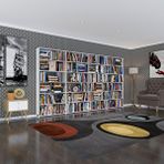 Kenzlife Kitaplık Süper Ga Byz 180*320*19 6 Katlı 4 Bölme Çift Bölme Opsiyonlu Ofis Mutfak Banyo Dolabı Arkalıksız